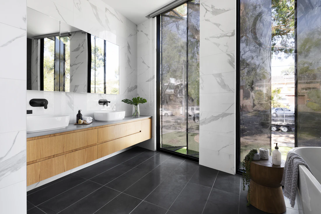 Willow Residence natural stone kitchen detail